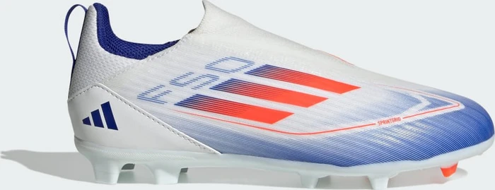 adidas F50 League Laceless FG/MG cloud white/solar red/lucid blue (Junior)