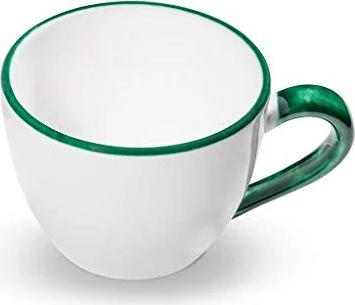 Gmundner Keramik Grüner Rand Teetasse Maxima 400ml