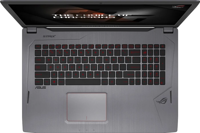 ASUS ROG Strix schwarz GL702VM-BA414, schwarz/grau, Core i7-7700HQ, 8GB RAM, 1TB HDD, GeForce GTX 1060, DE