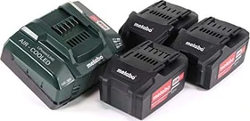 Metabo Starterset 18V, 5.2Ah, Li-Ionen, 3 Akkus [15.6Ah] [280.8Wh]