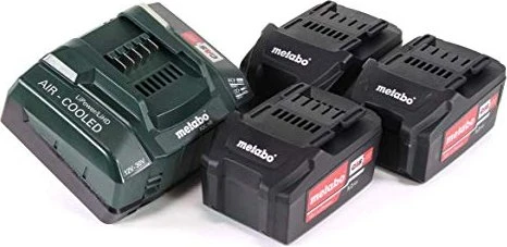 Metabo Starterset 18V, 5.2Ah, Li-Ionen, 3 Akkus [15.6Ah] [280.8Wh]