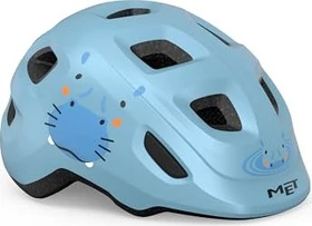 MET Hooray Kinderhelm pale blue hippo/matt