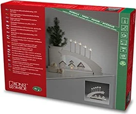 Konstsmide Holzsilhouette Schleife LED 8x warmweiß