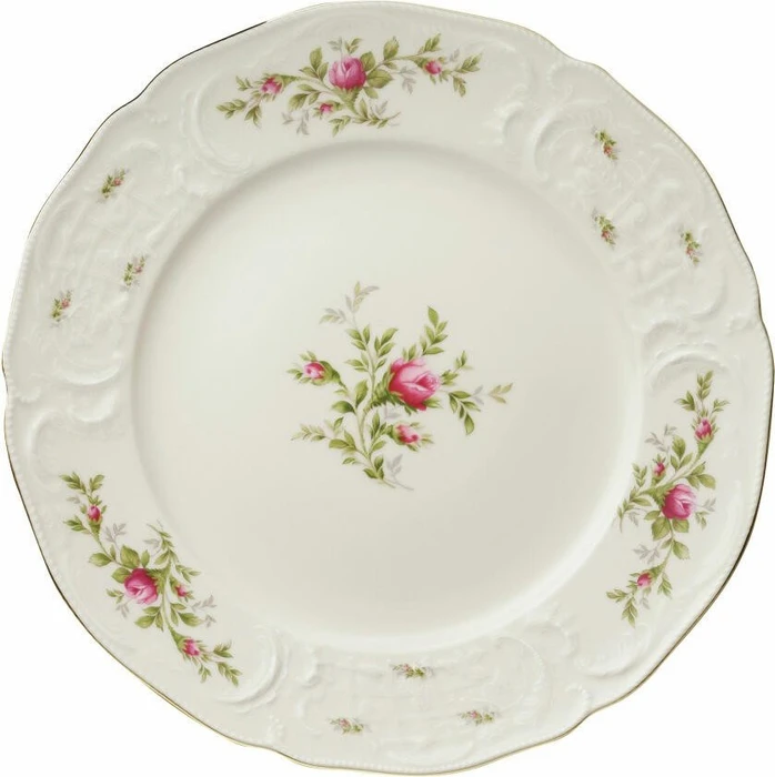 Rosenthal Sanssouci Elfenbein Moosrose Platzteller 31cm