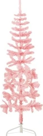 vidaXL Künstlicher Weihnachtsbaum halbrund schlank rosa, 150cm