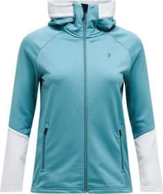 Peak Performance Rider Essentials Midlayer Zip Hood Jacke decluded vision/antarctica (Damen)