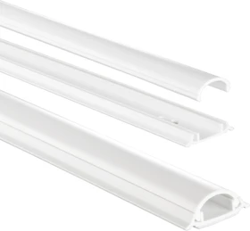 Hama PVC Kabelkanal halbrund, 1m, weiß