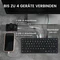 Perixx Periboard-416 Mini Keyboard, schwarz, LEDs weiß, USB & USB-C, DE Vorschaubild