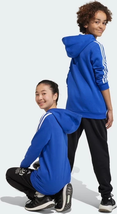 adidas Tiberio 3-Streifen Colorblock Hoodie semi lucid blue/white/medium grey heather (Junior)