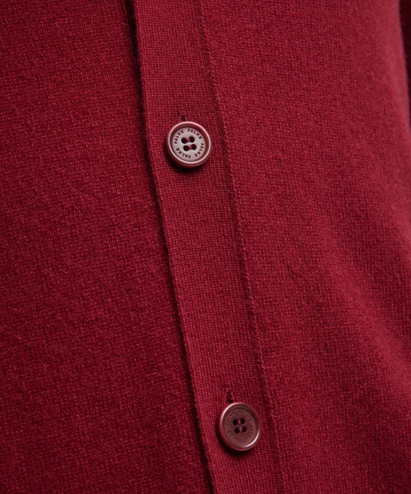 Falke Luxury Cardigan V-Ausschnitt Strickjacke merlot (Herren)