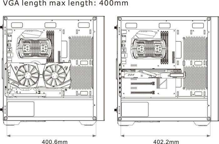 Thermaltake Divider 370 TG ARGB Snow Edition, weiß, Glasfenster