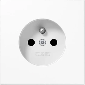 Jung Serie LS Steckdose Duroplast französisch/belgisches System, alpinweiß