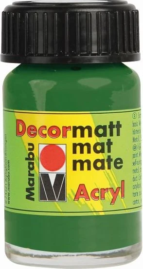 Marabu Decormatt Acryl Acrylfarbe, olivgrün, 15ml