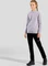 Odlo Roy Stripe 1/2 Zip Funktionsshirt langarm misty lilac/gray ridge (Junior) Vorschaubild