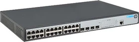 HP OfficeConnect 1920 24G Rackmount Gigabit Smart Switch, 24x RJ-45, 4x SFP, 370W PoE+ (JG926A)