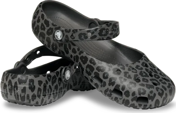 Crocs Classic Animal Ballet black sand/leopard (Damen)