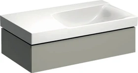 Geberit Xeno² Unterschrank für Waschtisch 88x22x46.2cm, 1 Schublade, Ablagefläche links, greige