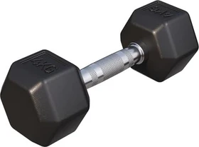 Gorilla Sports Hexagon Gummi Kurzhantel 4kg