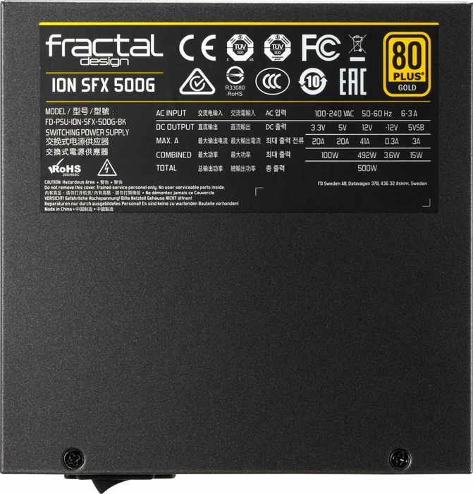 Fractal Design Ion SFX Gold 500W, SFX-L