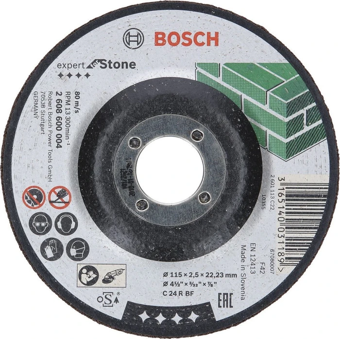 Bosch Professional C24RBF Expert for Stone Trennscheibe, 115x2.5x22.23mm, 1 Stück