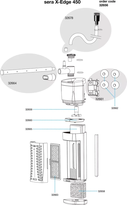 sera X-Edge 450 Eckfilter (32656) – Bild 3 von 4