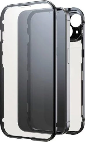 Black Rock 360° Glass Case für Apple iPhone 15 transparent/schwarz