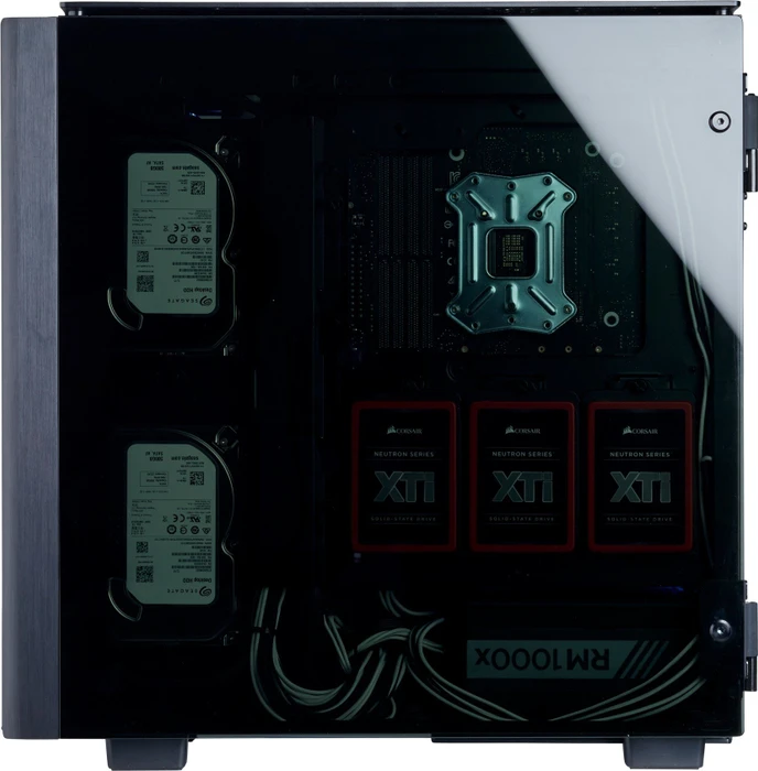 Corsair Obsidian 500D, Glasfenster
