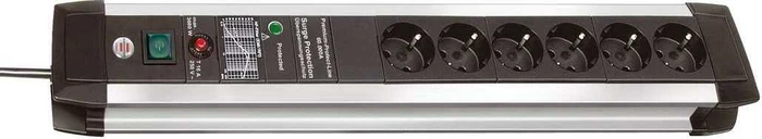 Brennenstuhl Premium-Protect-Line 60000A, 6-fach, 3m
