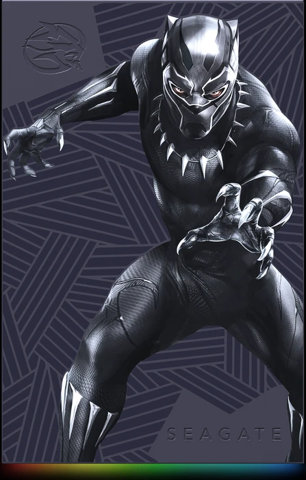 Seagate FireCuda Gaming HDD - Black Panther Special Edition, 2TB, +Rescue, USB 3.0 Micro-B
