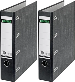 Leitz Standard Doppel Ordner 4-Ring, 70mm, A5, schwarz