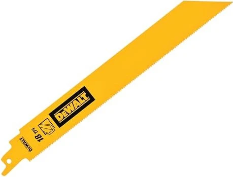 DeWalt DT90388 BiMTall Recip Blade Metal Säbelsägeblatt 18TPI, 228mm, 5 Stück