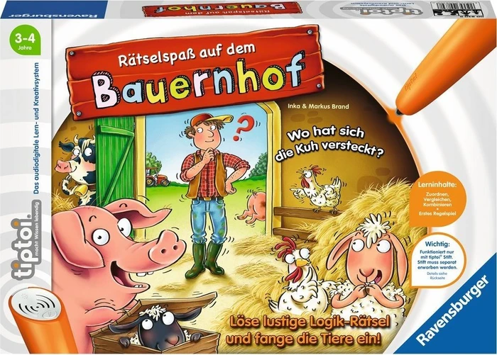 Ravensburger tiptoi Spiel: Rätselspaß auf dem Bauernhof