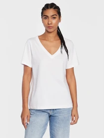 Calvin Klein V-Neck T-Shirt kurzarm bright white (Damen)