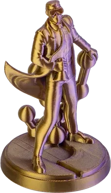 Polymaker PolyLite Silk PLA, Sovereign Gold-Purple, Spule, 1.75mm, 1.00kg