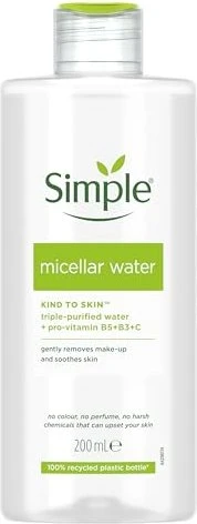 Simple Kind To Skin Micellar Cleansing Water Gesichtsreinigung, 198ml