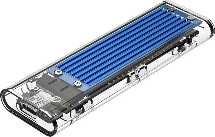 Orico TCM2-C3, blau/transparent, USB-C 3.1