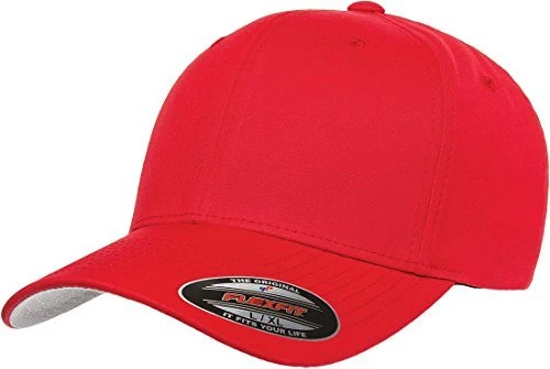 Flexfit V Cotton Twill Kappe rot