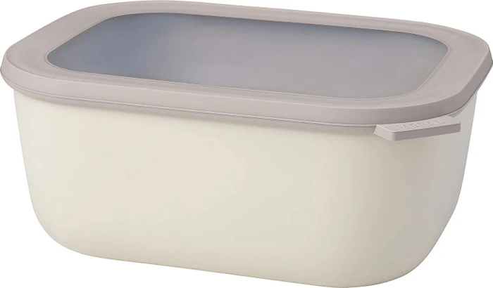 Mepal Multischüssel Cirqula rechteckig Aufbewahrungsbehälter 3l nordic white