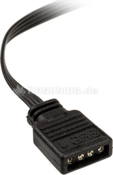 Akasa 4-Pin RGB LED Splitter Kabel 4-in-1, 4-fach, 40cm, schwarz