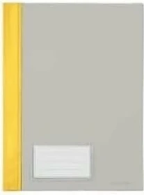 Bene Schnellhefter Kunststoff mit Einsteckfach, A4, gelb, 10er-Pack
