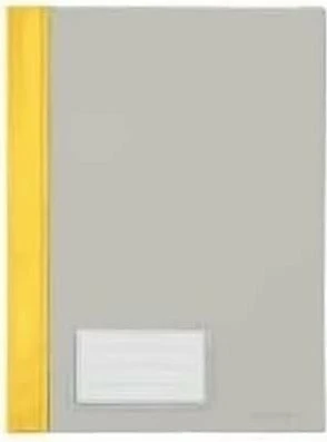 Bene Schnellhefter Kunststoff mit Einsteckfach, A4, gelb, 10er-Pack