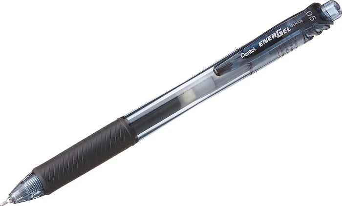 Pentel EnerGel X BLN105 0.5mm/0.25mm Gelroller schwarz/transparent