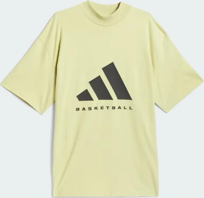 adidas Basketball 001 T-Shirt kurzarm halo gold (Herren)