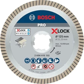 Bosch Professional X-LOCK Best for Ceramic Extra Clean Turbo Diamanttrennscheibe, 125x1.4x22.23mm, 1 Stück