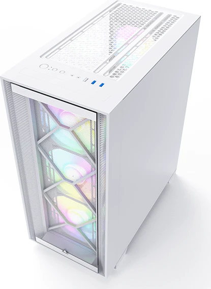 Montech Air 1000 Premium White, weiß, Glasfenster