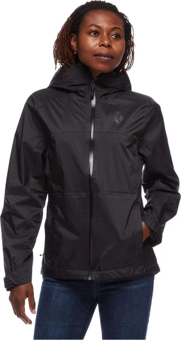 Black Diamond Treeline Rain Shell Funktionsjacke schwarz (Damen)