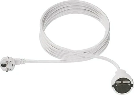 Bachmann Netzkabel Schuko-Verlängerung weiß, 7.5m