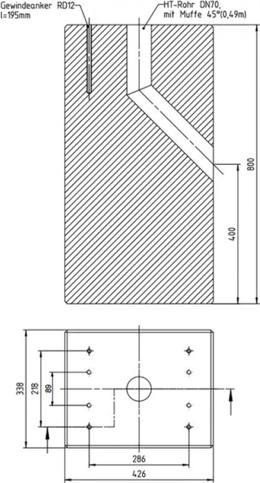 ABL Fertigfundament fuer eMC2 und eMC3