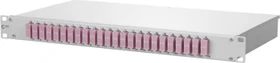 Metz Connect OpDAT fix splice LWL-Patchpanel SC-D Kupplungen, OM4 violett, 24-Port, 1HE, 1HE