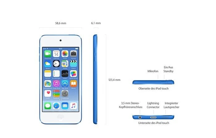 Apple iPod touch 32GB grau [6G / 2015]